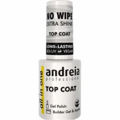 Andreia Professional All In One No Wipe Top Coat, 10.5ml