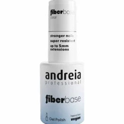Andreia Professional Fiber Base Milky Pink - Base Coat With Fibers, 10.5ml