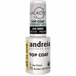 Andreia Professional Galactic Top Coat - 01 Stardust Glitter, 10.5ml