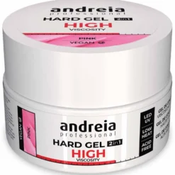Andreia Professional Hard Gel 2 In 1 - High Viscosity Pink 22gr