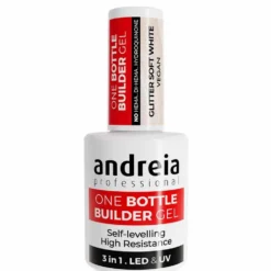 Andreia Professional One Bottle Builder Gel 3 In 1 - Low Viscosity Builder Gel Cover Nude, 14ml