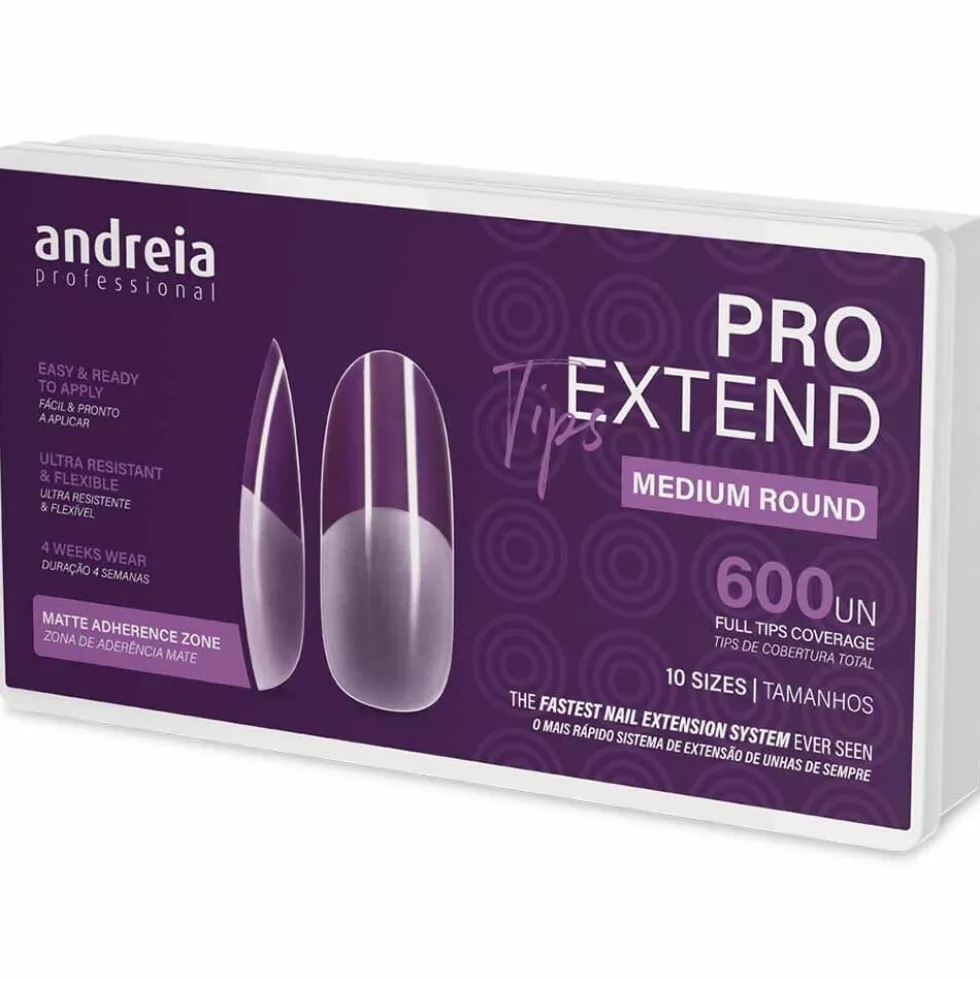 Andreia Professional Pro Extend Tips Medium Round
