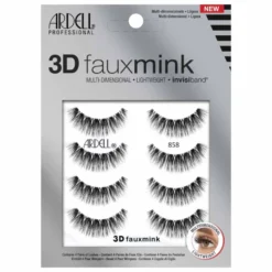 Ardell 3D Faux Mink Strip Lashes, Pack of 4