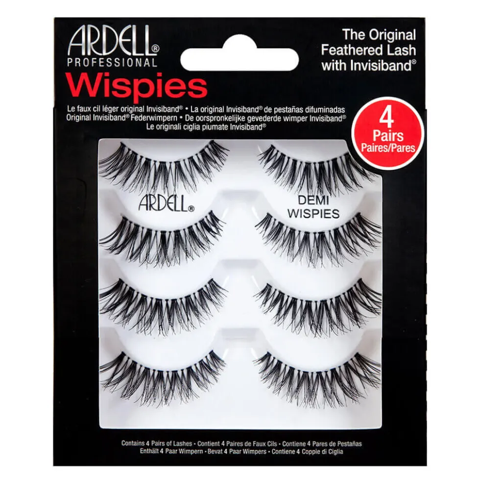Ardell Natural Demi Wispies Strip Lashes, Pack of 4