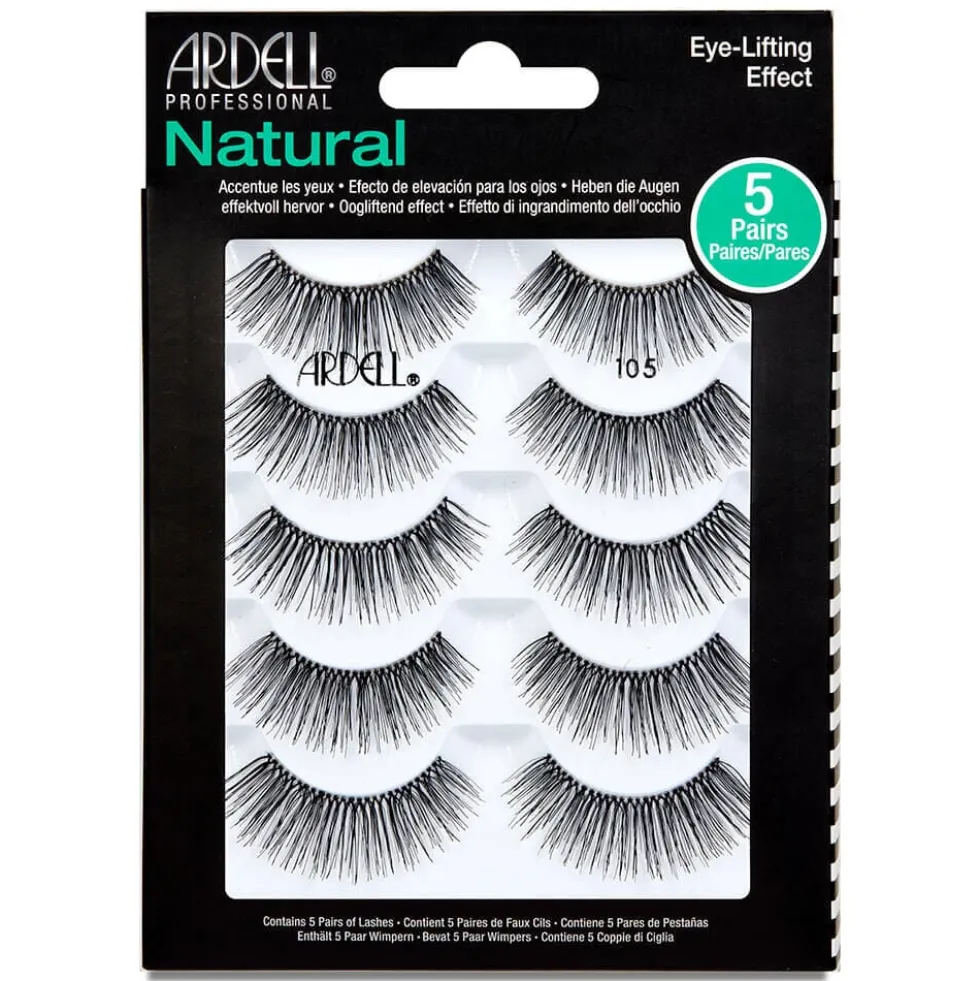 Ardell Natural 105 Strip Lashes, Pack of 5