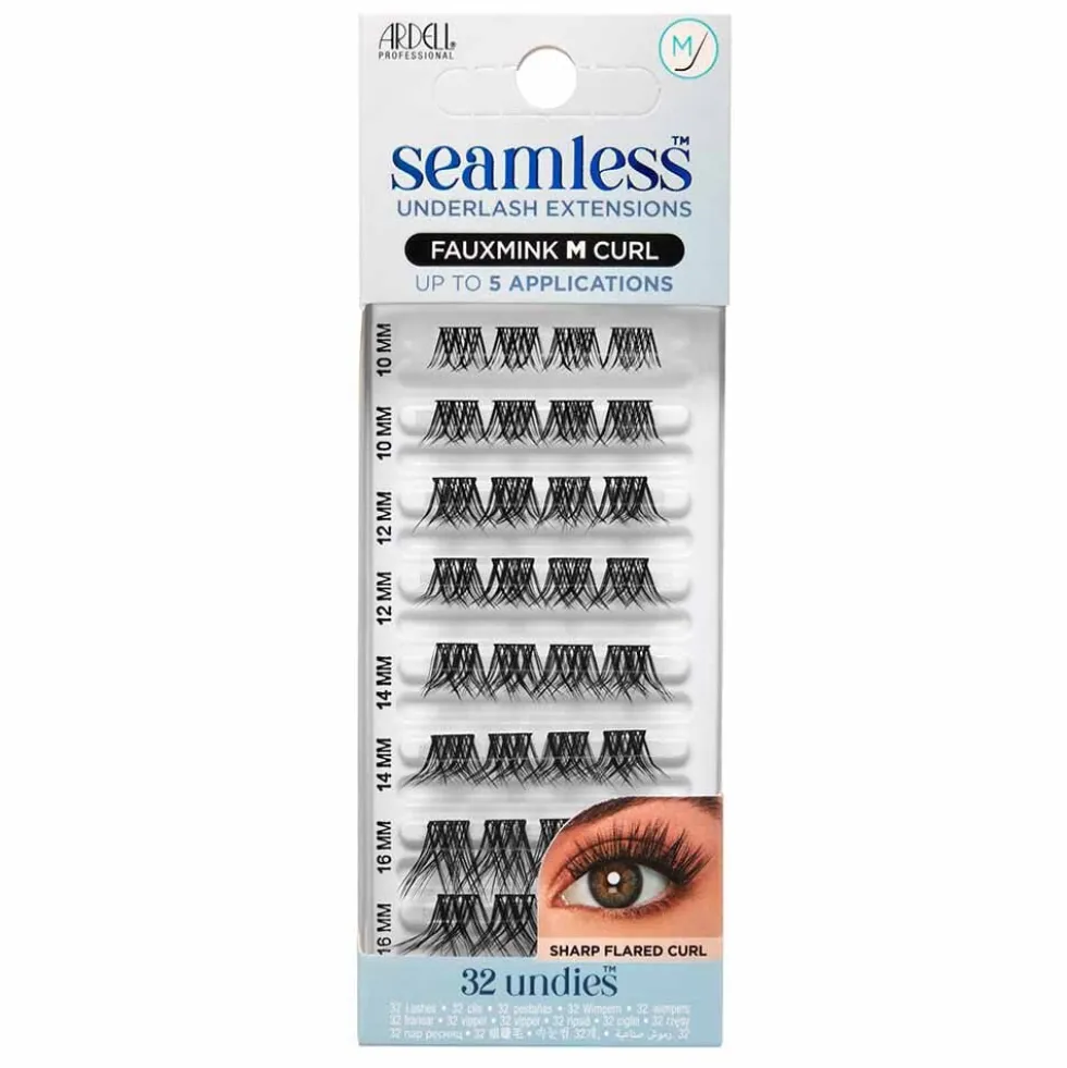 Ardell Seamless Underlash Extensions FauxMink M Curl, 32-Count