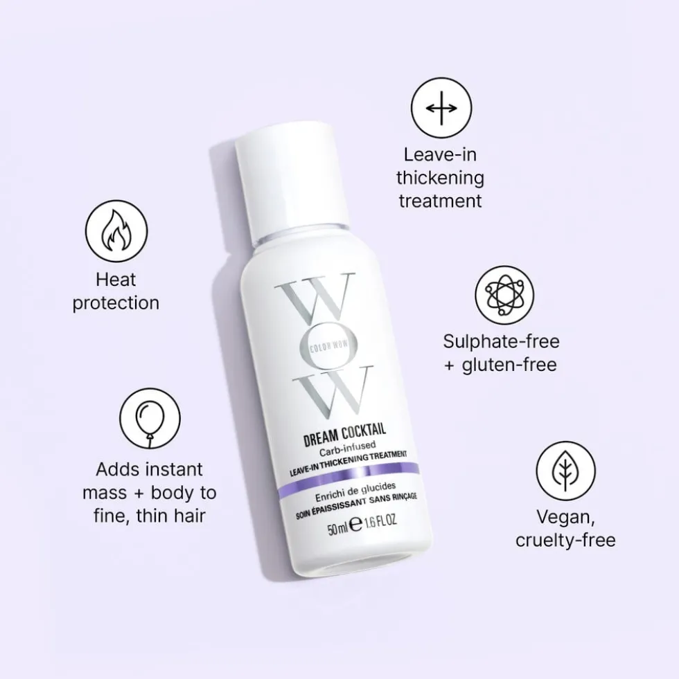 Color Wow Travel Size Dream Cocktail Carb-Infused Leave-In Thickening Treatment 50ml