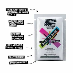 Crazy Color Back to Base Hair Colour Remover 45g
