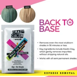 Crazy Color Back to Base Hair Colour Remover 45g