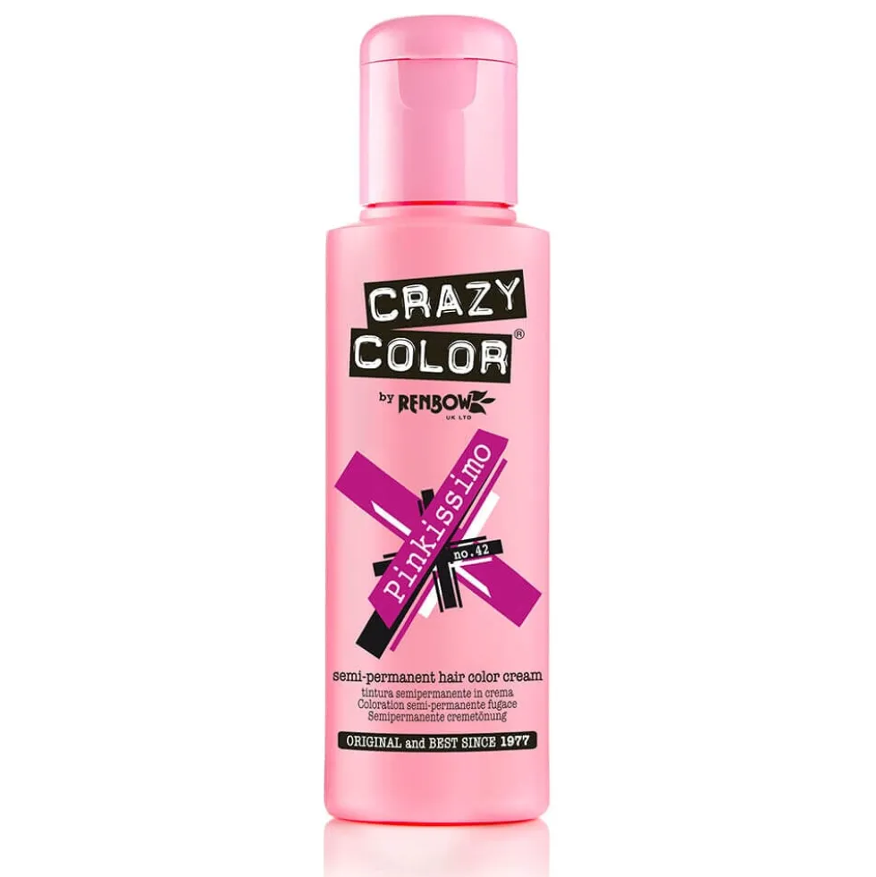 Crazy Color Semi Permanent Hair Colour Cream - Pinkissimo 100ml