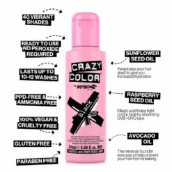 Crazy Color Semi Permanent Hair Colour Cream - Pinkissimo 100ml