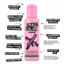 Crazy Color Semi Permanent Hair Colour Cream - Anarchy UV 100ml
