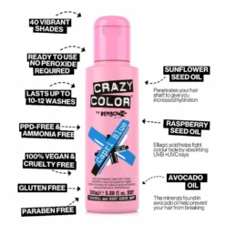 Crazy Color Semi Permanent Hair Colour Cream - Anarchy UV 100ml