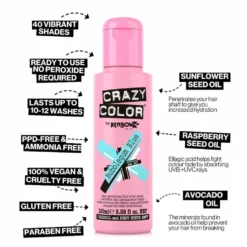 Crazy Color Semi Permanent Hair Colour Cream - Anarchy UV 100ml