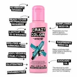 Crazy Color Semi Permanent Hair Colour Cream - Anarchy UV 100ml