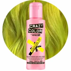 Crazy Color Semi Permanent Hair Colour Cream - Caution UV 100ml
