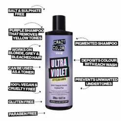 Crazy Color Ultraviolet Anti Yellow Shampoo 250ml