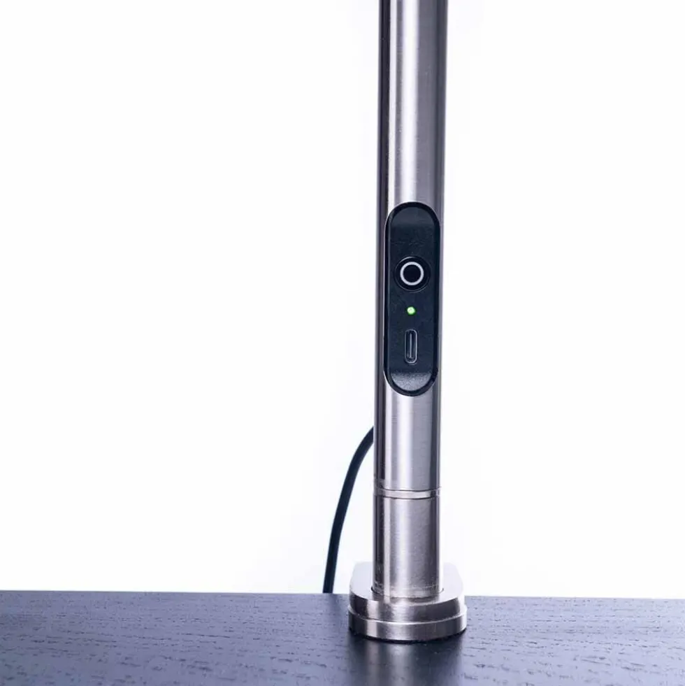 Daylight Slimline 4 Table Lamp - Brushed Steel