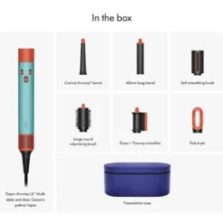 Dyson Airwrap i.d.™ Multi-styler and Dryer, Straight+Wavy Hair - Ceramic Patina and Topaz