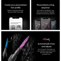 Dyson Airwrap i.d.™ Multi-styler and Dryer, Straight+Wavy Hair - Ceramic Patina and Topaz