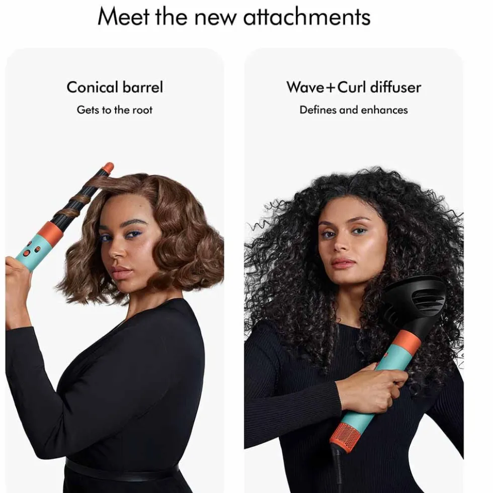 Dyson Airwrap i.d.™ Multi-styler and Dryer, Curly+Coily Hair - Ceramic Patina and Topaz