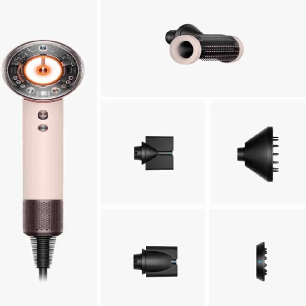 Dyson Supersonic Nural™ Hair Dryer Straight + Wavy - Ceramic Pink and Rose Gold