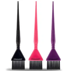 Framar Triple Threat Hair Colour Brush Set, Pack of 3