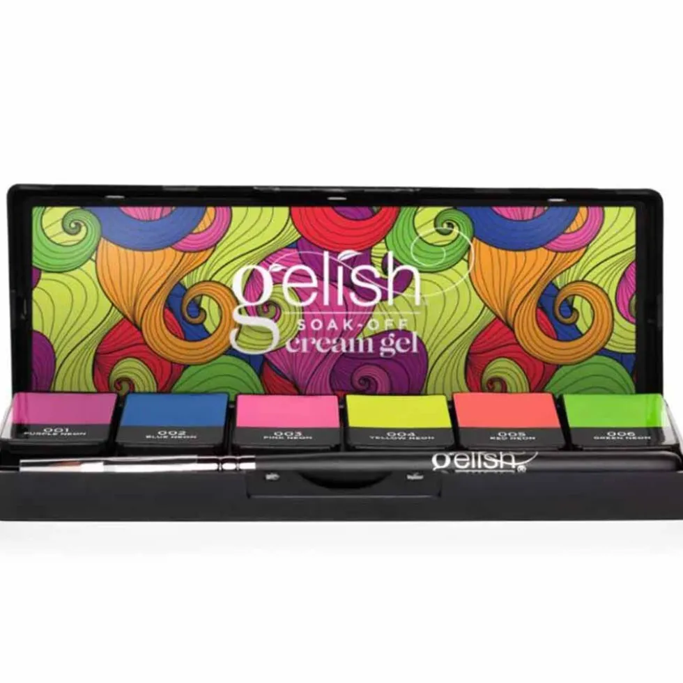 Gelish Solid Cream Gel 6 Piece Palette - Neon & On & On