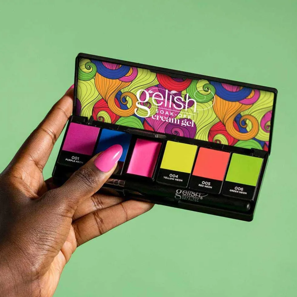 Gelish Solid Cream Gel 6 Piece Palette - Neon & On & On