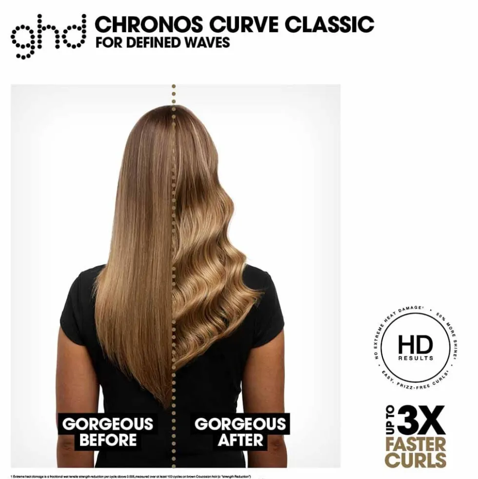 ghd Chronos Curve Classic Tong, Black