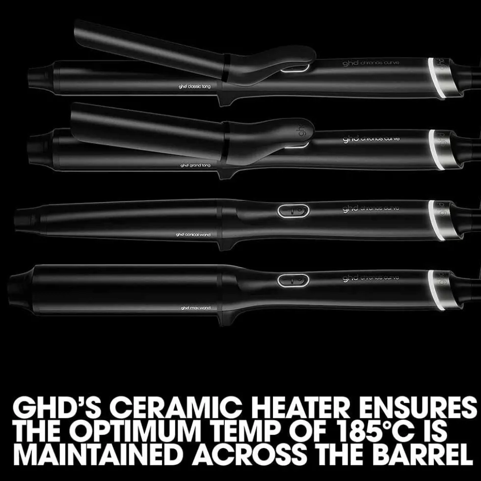 ghd Chronos Curve Conical Wand, Black