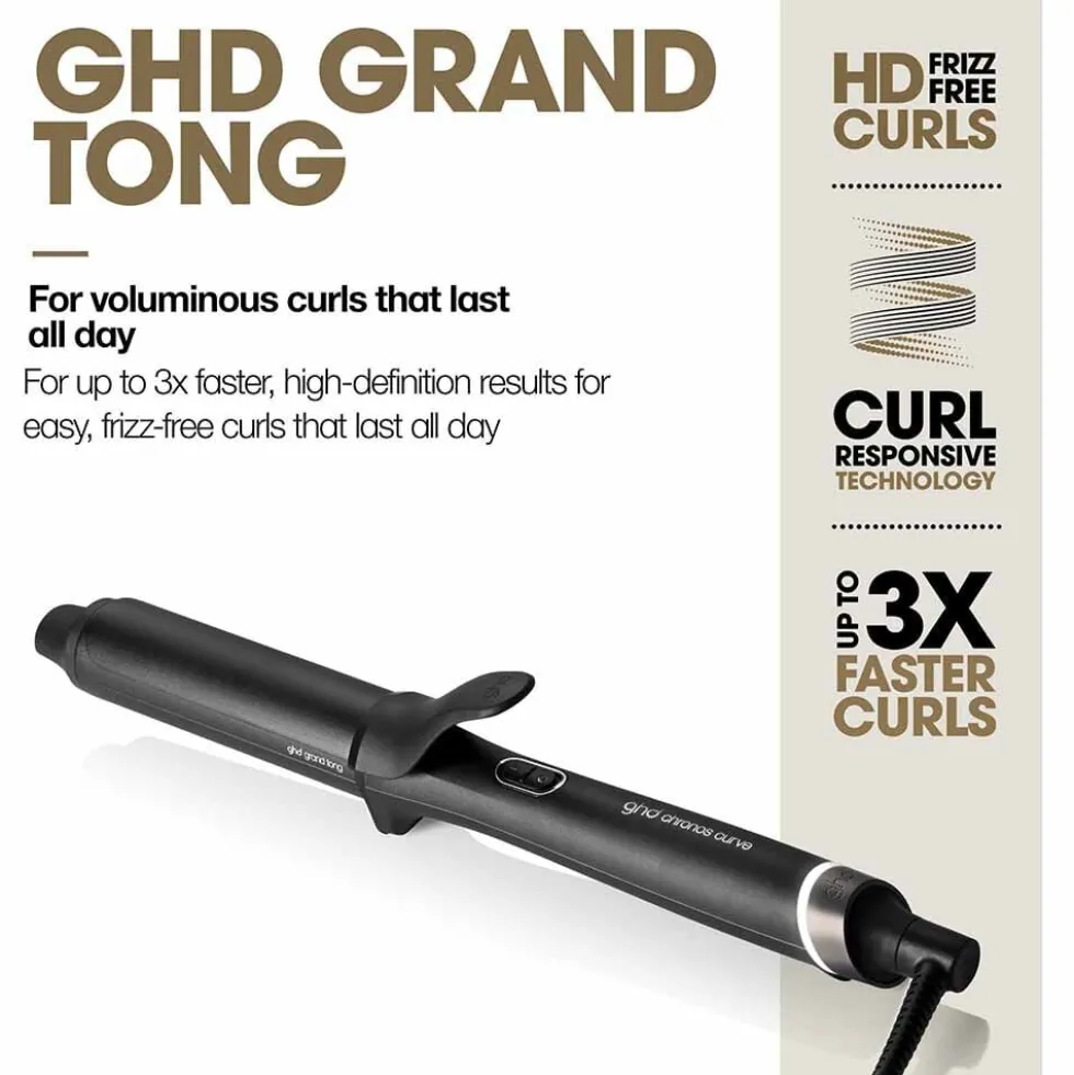 ghd Chronos Curve Grand Tong, Black