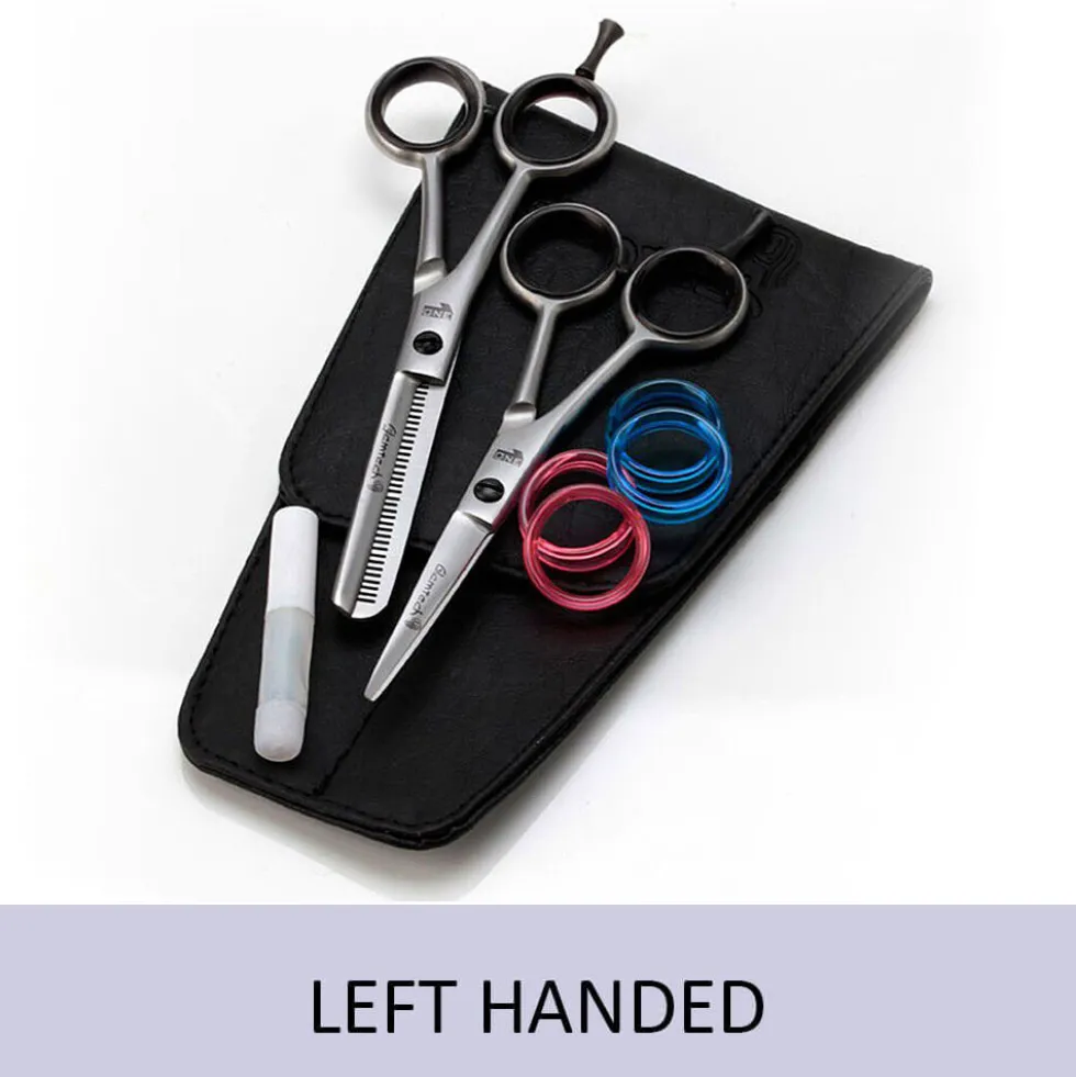 GlamTech One 5 Inch Scissors and 5.5 Inch Thinner Set, Left Handed