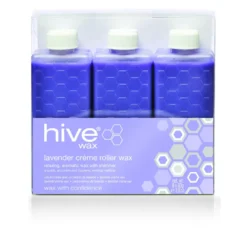 Hive of Beauty Lavender Shimmer Crème Roller Wax Refill Cartridges, Pack of 6 x 80g