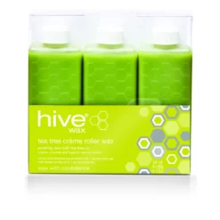 Hive of Beauty Tea Tree Crème Roller Wax Refill Cartridges, Pack of 6 x 80g
