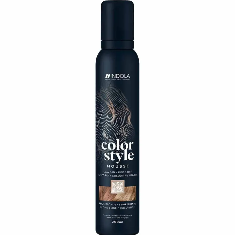 Indola Color Style Mousse Temporary Hair Colour - Silver 200ml