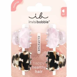 Invisibobble Clipstar Petit Love, Pack of 4