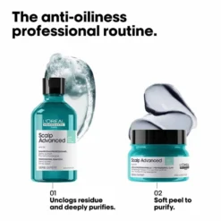 L'Oréal Professionnel Serie Expert Scalp Advanced Anti-Oiliness 2-in-1 Deep Purifier Clay Mask 250ml