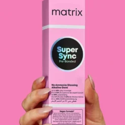 Matrix Super Sync Pre-Bonded Glossing Alkaline Demi-Permanent Hair Colour 10V Violet Cool 90ml