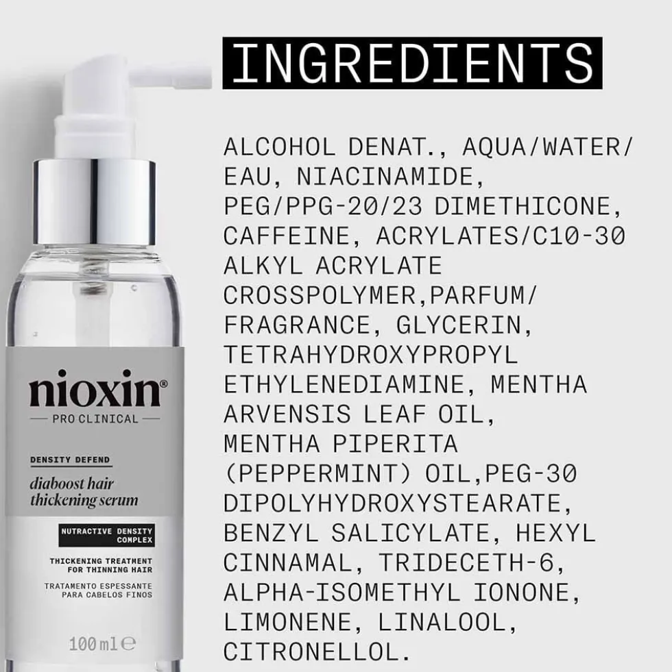 Nioxin Density Defend DiaBoost Hair Thickening Serum Treatment for Thinning Hair 100ml