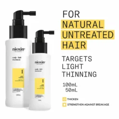 Nioxin Scalp + Hair Thickening System 1 Treatment Serum for Natural Hair with Light Thinning 100ml