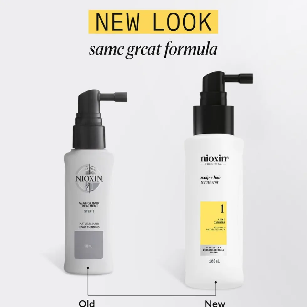 Nioxin Scalp + Hair Thickening System 1 Treatment Serum for Natural Hair with Light Thinning 100ml