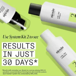 Nioxin Scalp + Hair Thickening System 2 Treatment Serum for Natural Hair with Progressed Thinning 100ml
