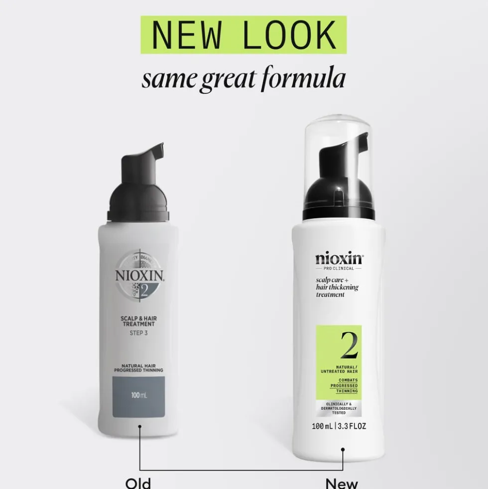 Nioxin Scalp + Hair Thickening System 2 Treatment Serum for Natural Hair with Progressed Thinning 100ml