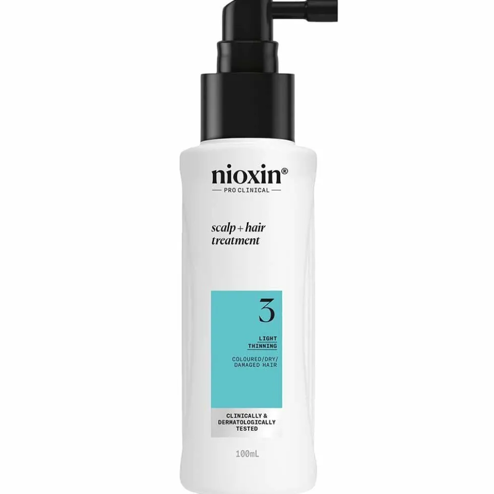 Nioxin Scalp + Hair Thickening System 3 Treatment Serum for Coloured Hair with Light Thinning 100ml