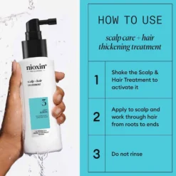 Nioxin Scalp + Hair Thickening System 3 Treatment Serum for Coloured Hair with Light Thinning 100ml
