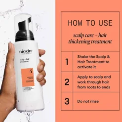 Nioxin Scalp + Hair Thickening System 4 Treatment Serum for Coloured Hair with Progressed Thinning 100ml