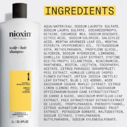 Nioxin System 1 Scalp + Hair Thickening Shampoo for Natural Hair with Light Thinning 1L