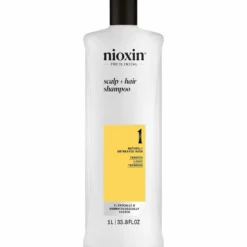 Nioxin System 1 Scalp + Hair Thickening Shampoo for Natural Hair with Light Thinning 1L