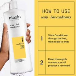 Nioxin System 1 Scalp + Hair Thickening Conditioner for Natural Hair with Light Thinning 1L